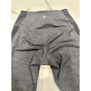 Lululemon Women's Featherlight Tight Heathered Black Size 4 Stretch
